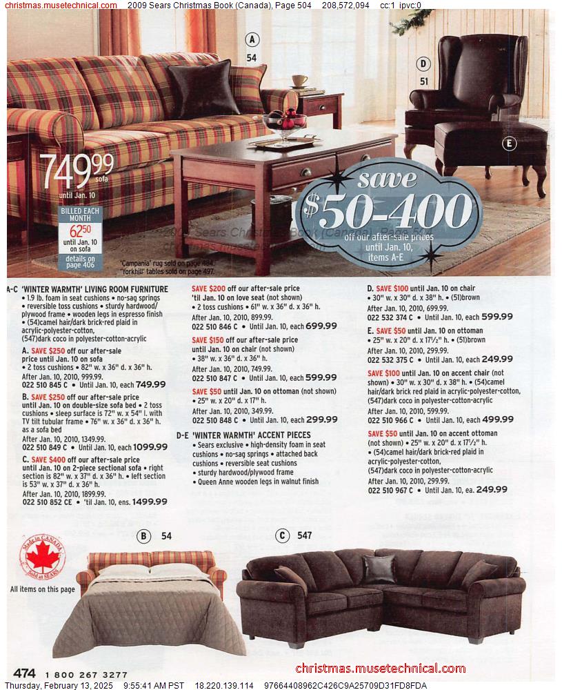 2009 Sears Christmas Book (Canada), Page 504