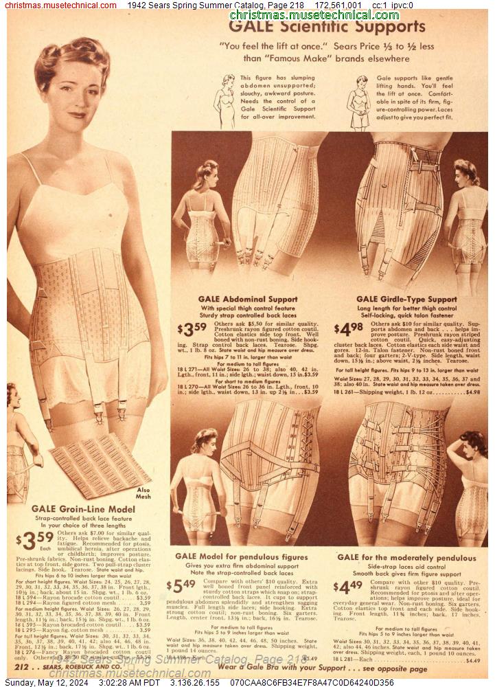 1942 Sears Spring Summer Catalog, Page 218