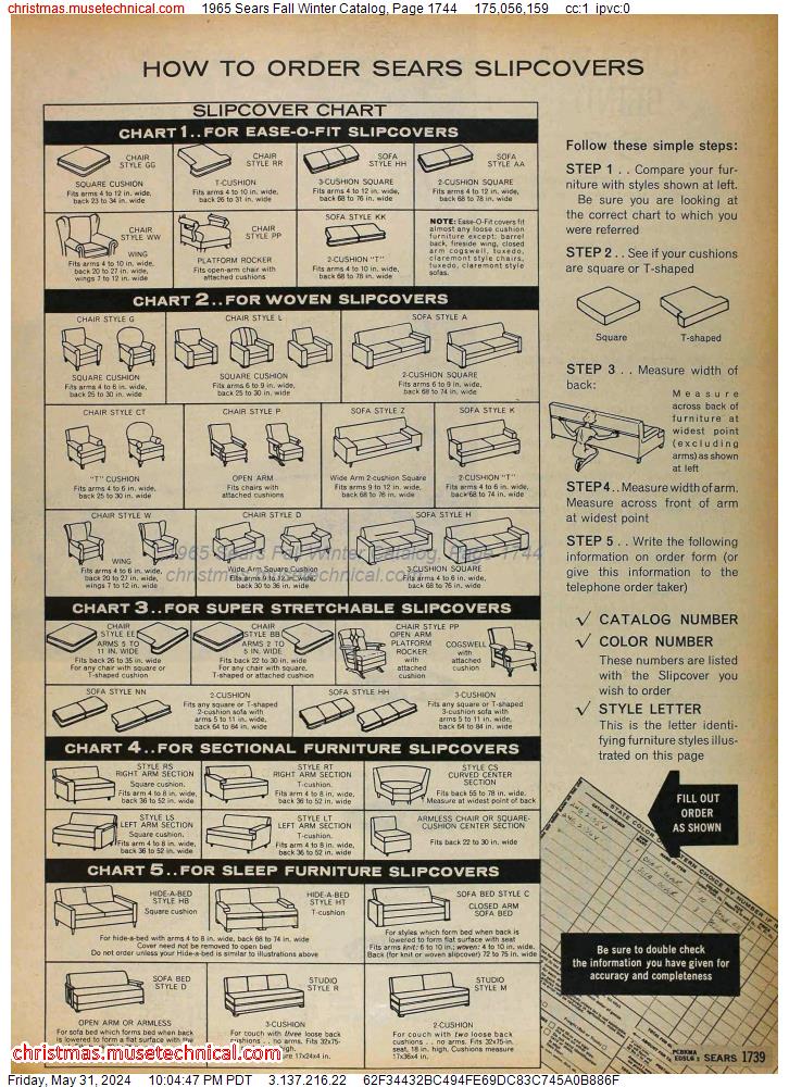 1965 Sears Fall Winter Catalog, Page 1744