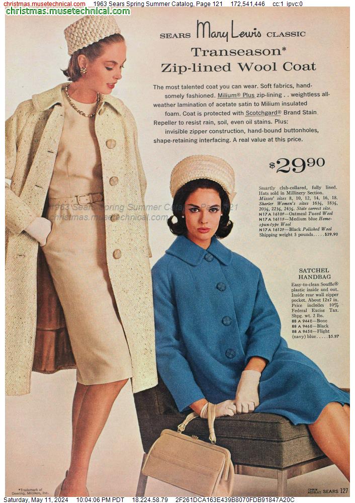 1963 Sears Spring Summer Catalog, Page 121