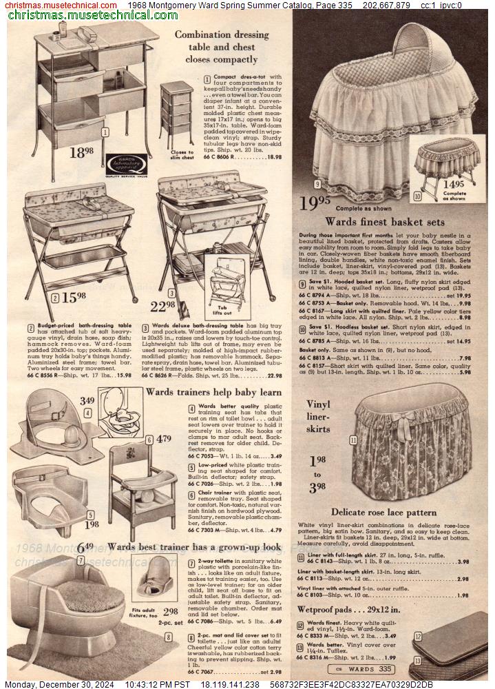 1968 Montgomery Ward Spring Summer Catalog, Page 335