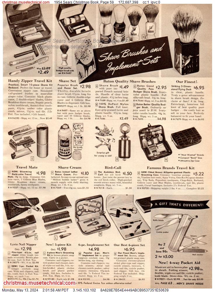 1954 Sears Christmas Book, Page 59