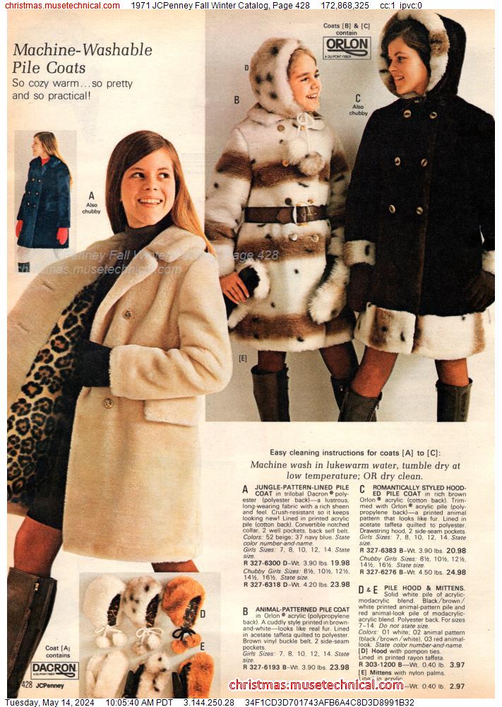 1971 JCPenney Fall Winter Catalog, Page 428