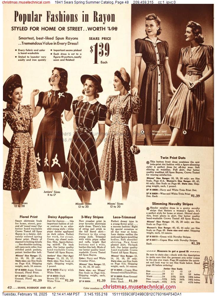 1941 Sears Spring Summer Catalog, Page 48