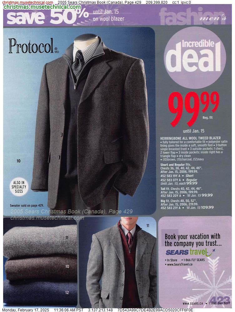 2005 Sears Christmas Book (Canada), Page 429