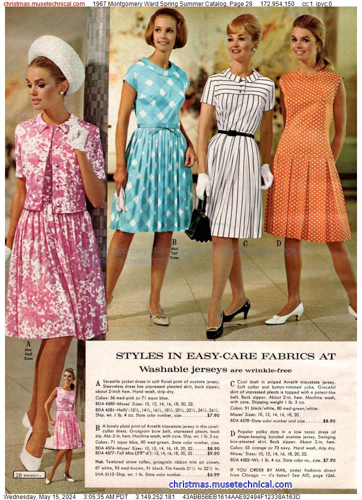 1967 Montgomery Ward Spring Summer Catalog, Page 28