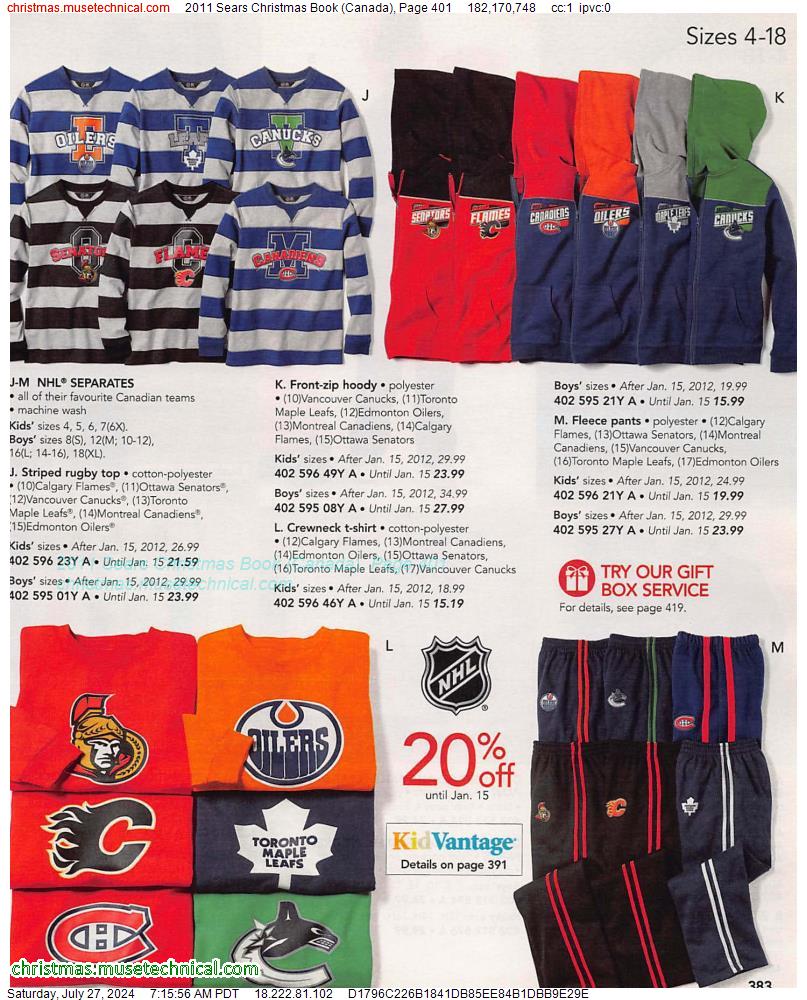 2011 Sears Christmas Book (Canada), Page 401