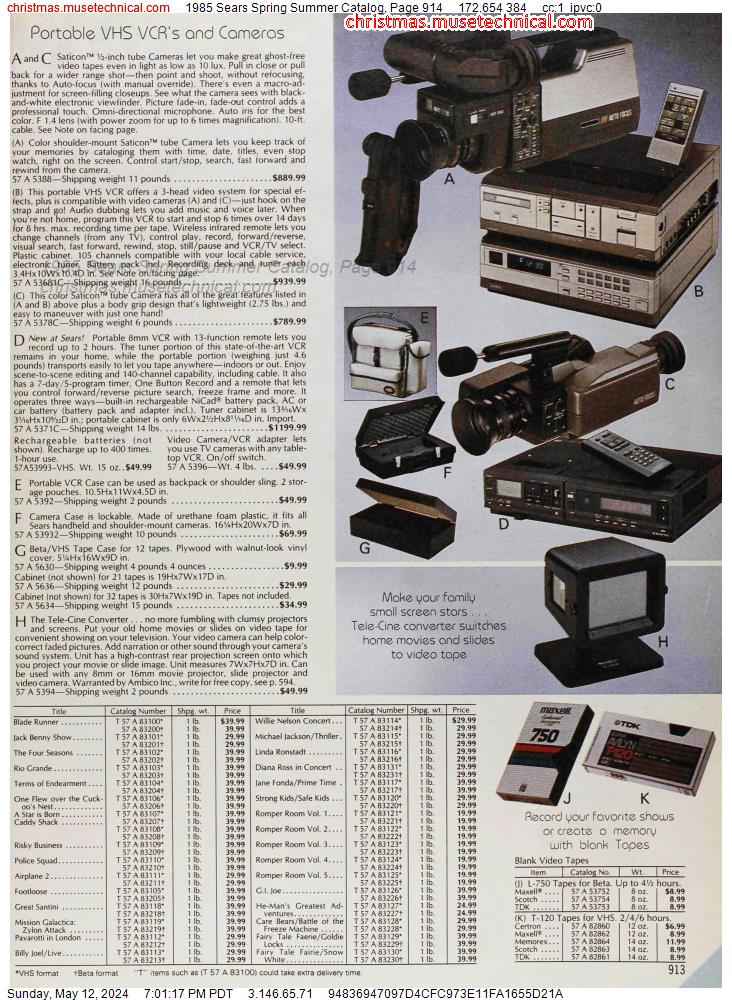 1985 Sears Spring Summer Catalog, Page 914