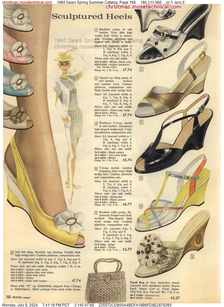 1960 Sears Spring Summer Catalog, Page 166