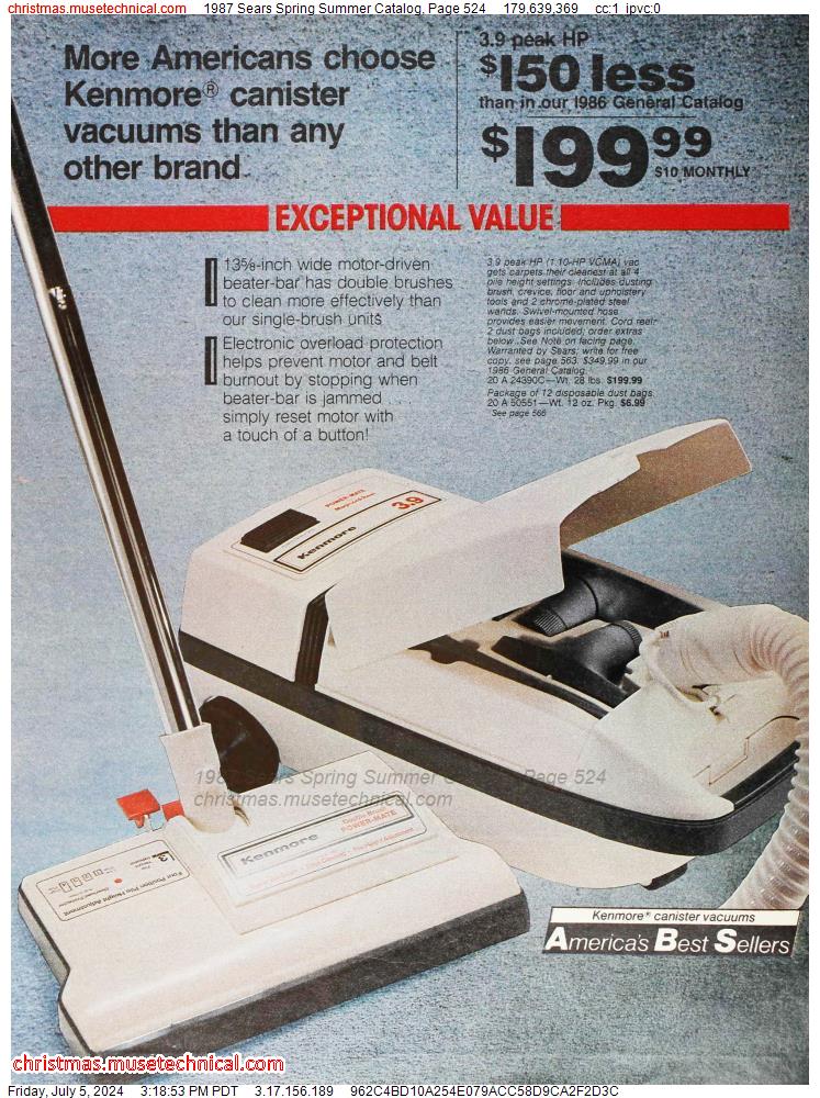 1987 Sears Spring Summer Catalog, Page 524