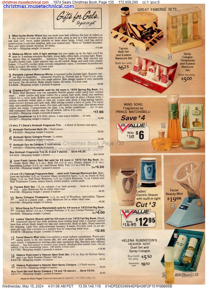 1974 Sears Christmas Book, Page 135