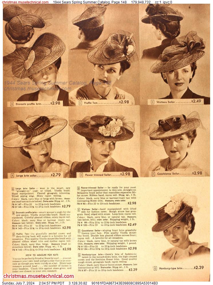 1944 Sears Spring Summer Catalog, Page 148