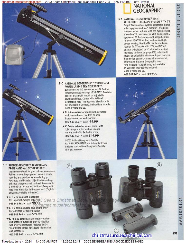 2003 Sears Christmas Book (Canada), Page 793