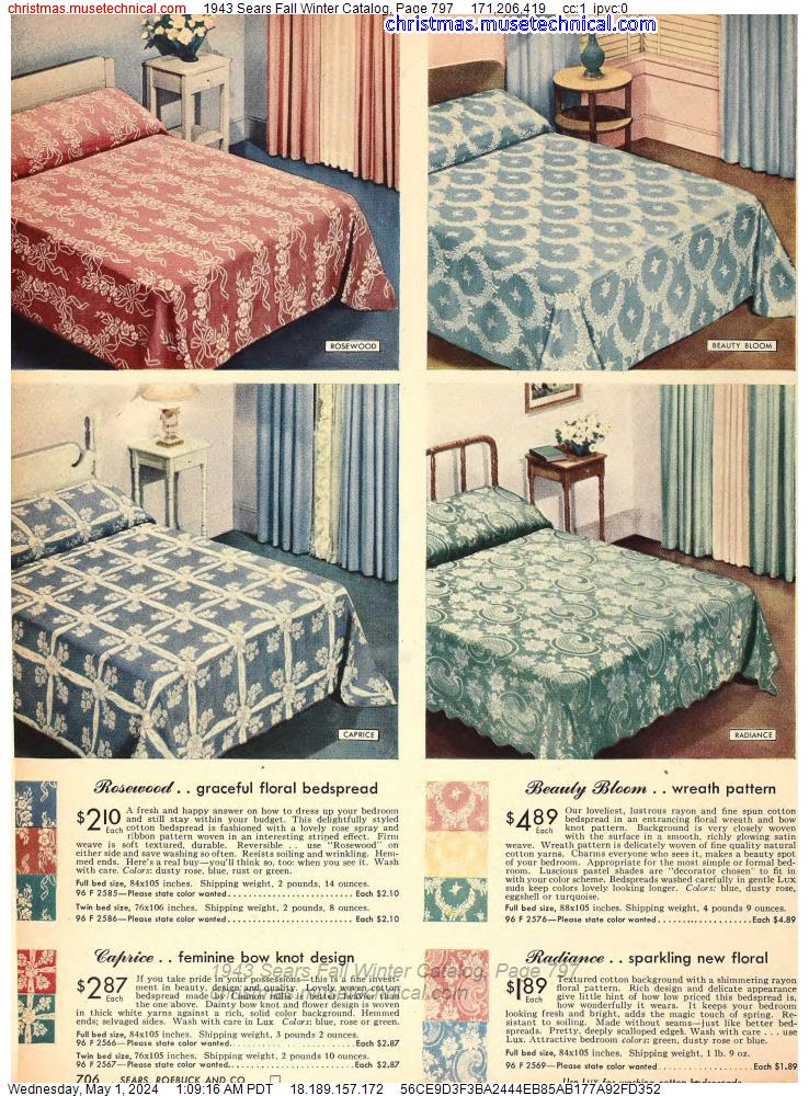 1943 Sears Fall Winter Catalog, Page 797