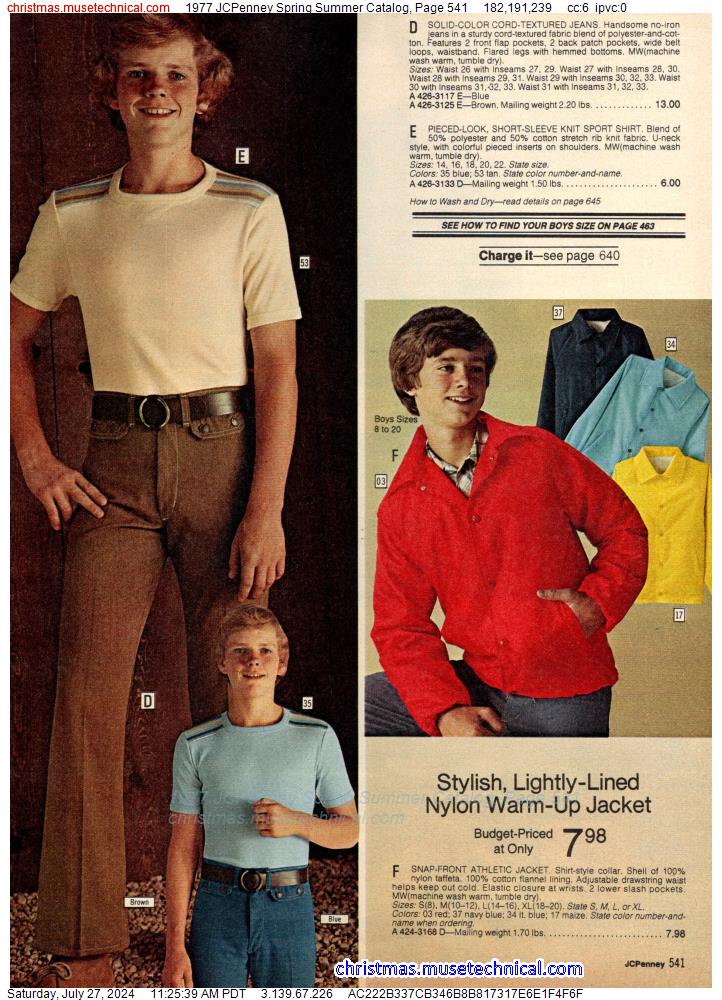 1977 JCPenney Spring Summer Catalog, Page 541