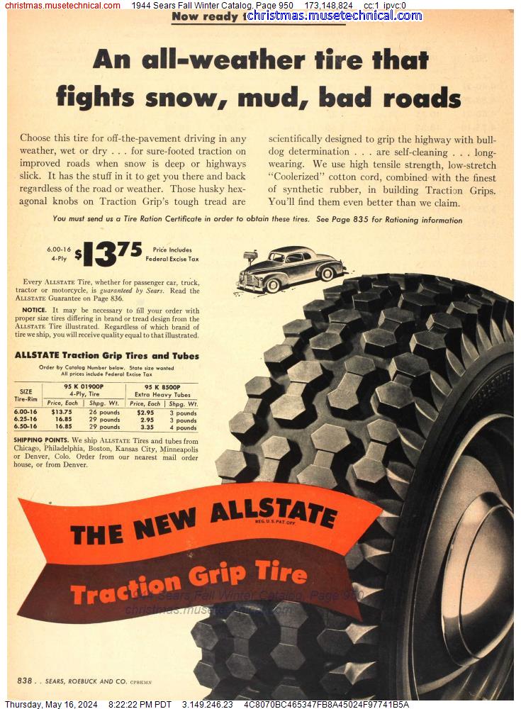 1944 Sears Fall Winter Catalog, Page 950
