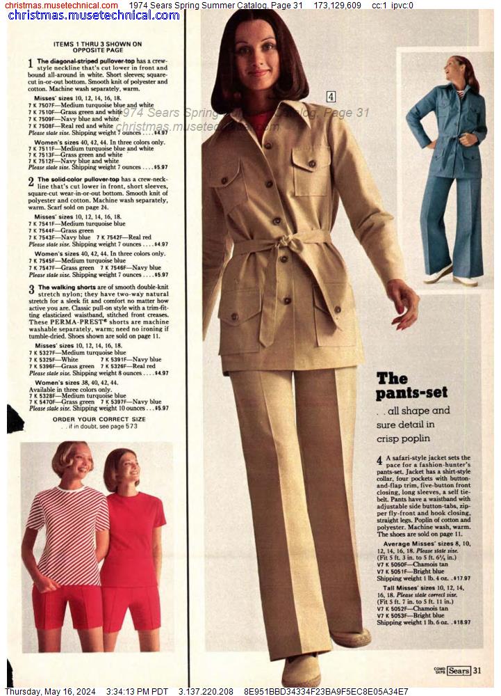 1974 Sears Spring Summer Catalog, Page 31
