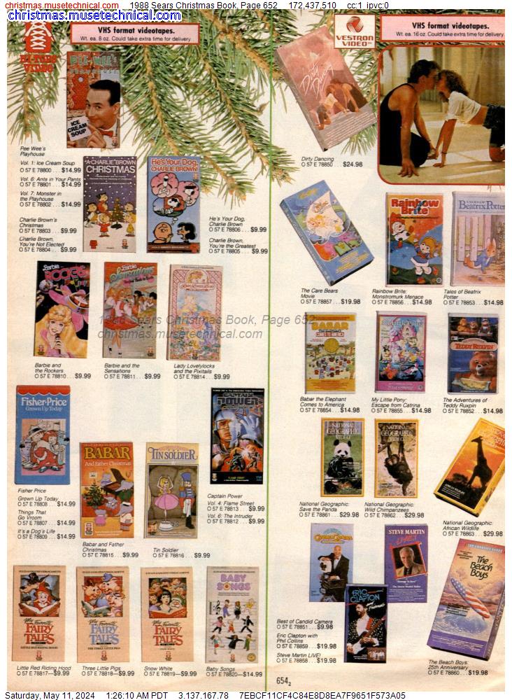 1988 Sears Christmas Book, Page 652