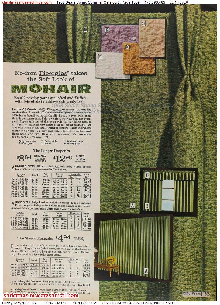 1968 Sears Spring Summer Catalog 2, Page 1509