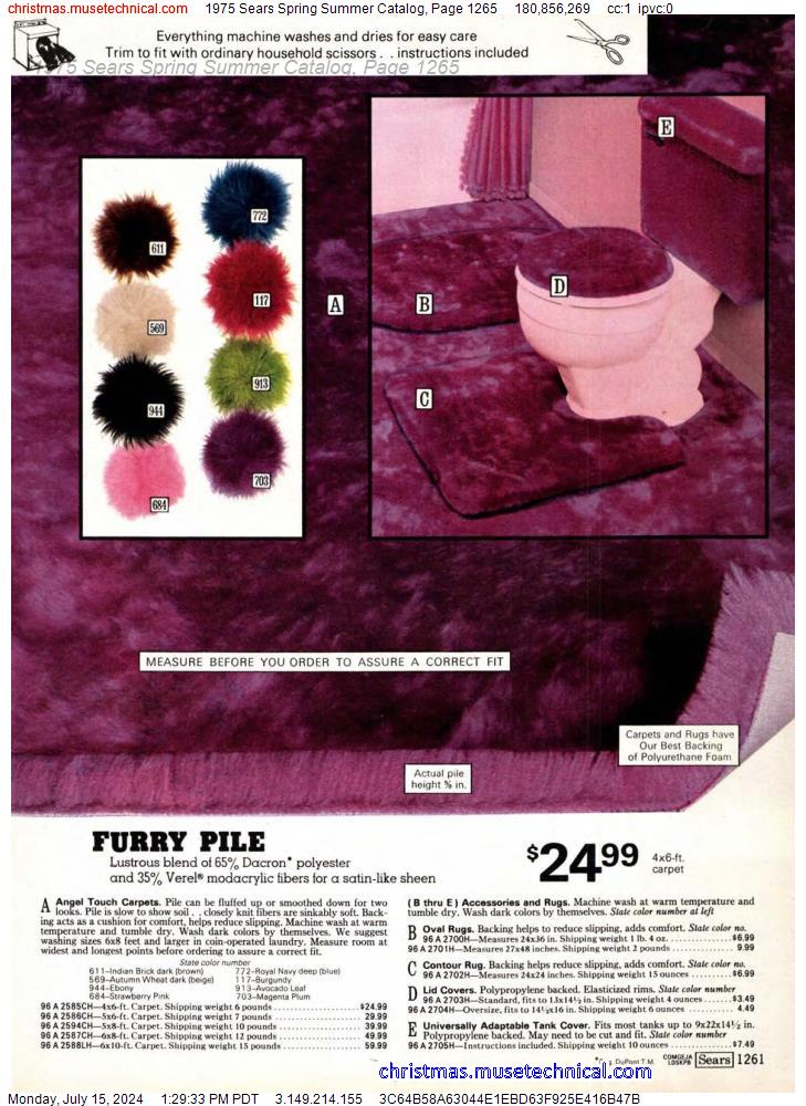 1975 Sears Spring Summer Catalog, Page 1265