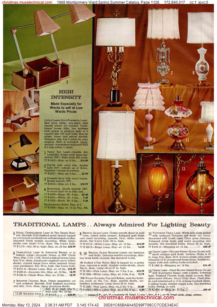1966 Montgomery Ward Spring Summer Catalog, Page 1126
