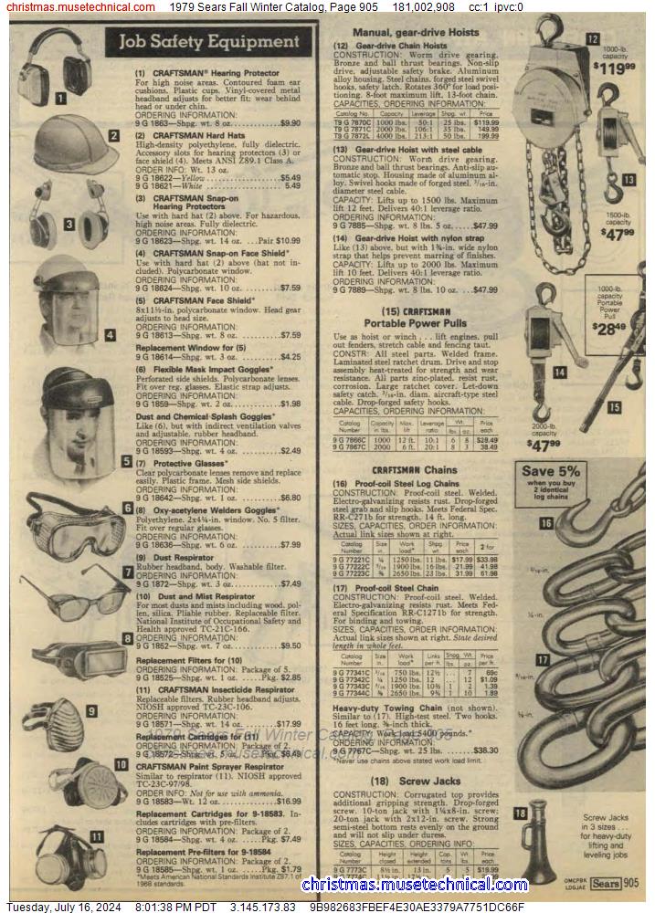 1979 Sears Fall Winter Catalog, Page 905