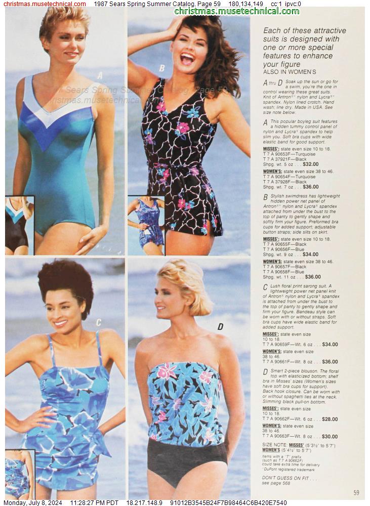 1987 Sears Spring Summer Catalog, Page 59