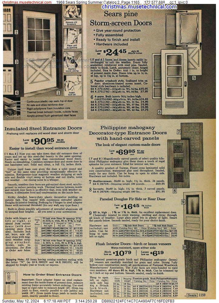 1968 Sears Spring Summer Catalog 2, Page 1165
