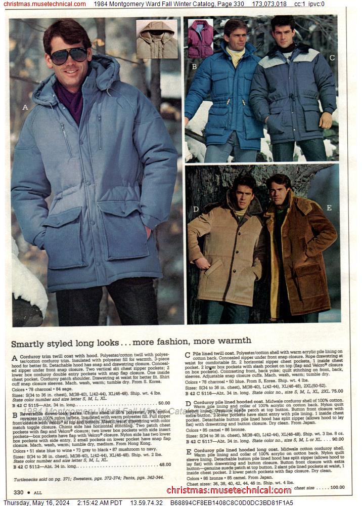1984 Montgomery Ward Fall Winter Catalog, Page 330
