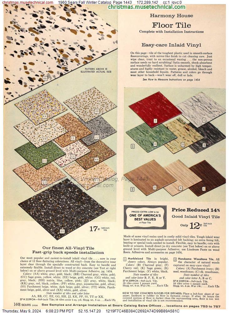 1960 Sears Fall Winter Catalog, Page 1443