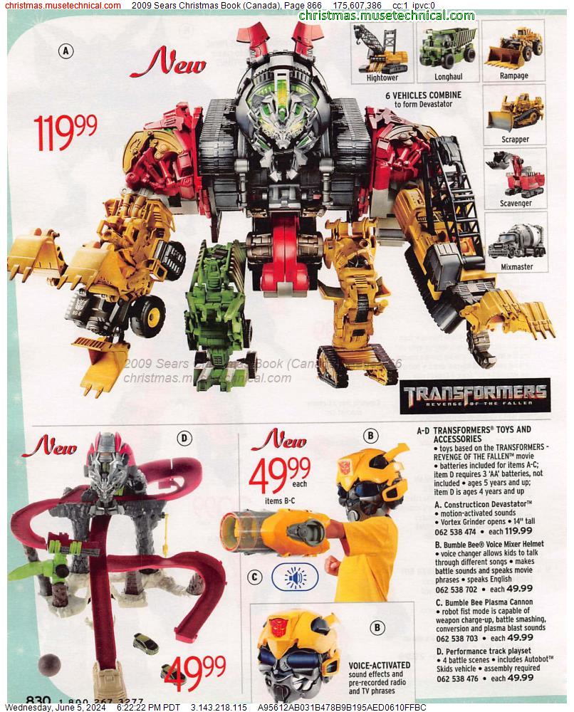 2009 Sears Christmas Book (Canada), Page 866