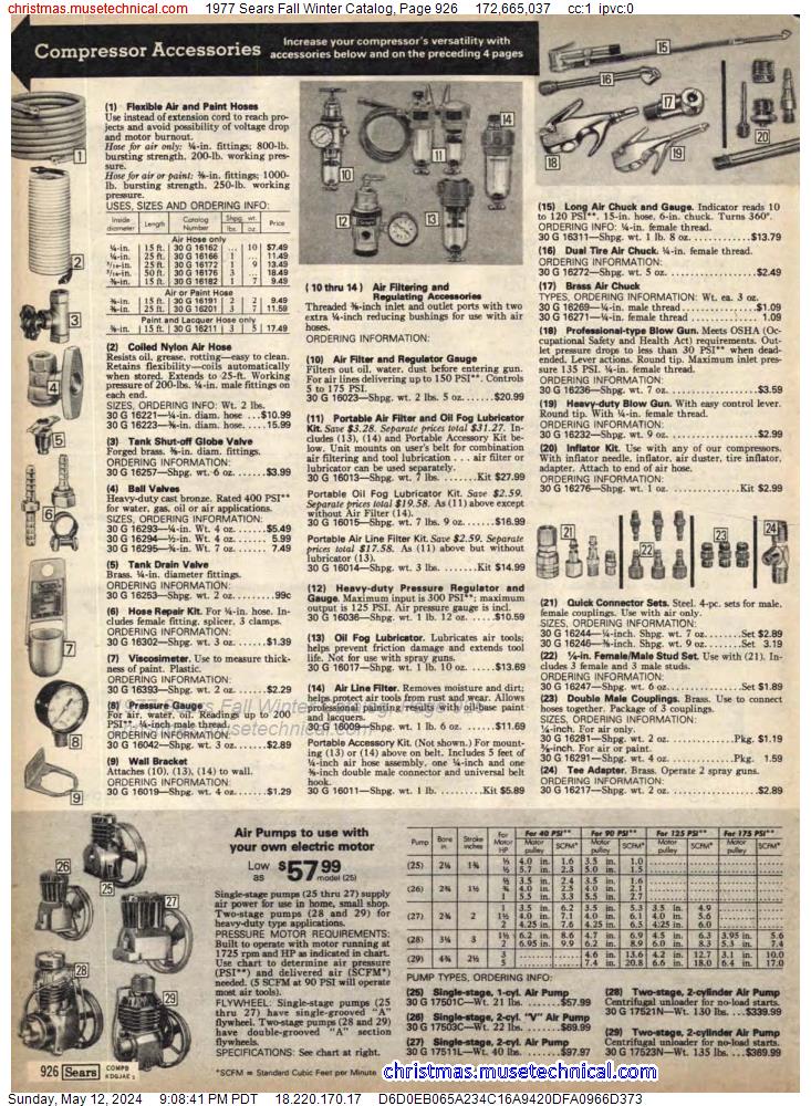 1977 Sears Fall Winter Catalog, Page 926