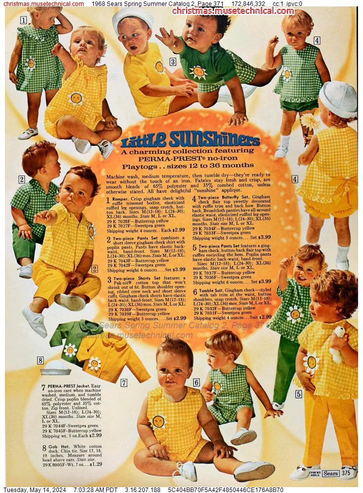 1968 Sears Spring Summer Catalog 2, Page 371