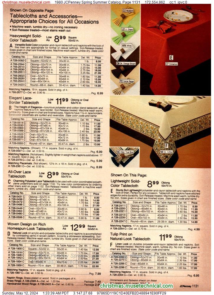 1980 JCPenney Spring Summer Catalog, Page 1131