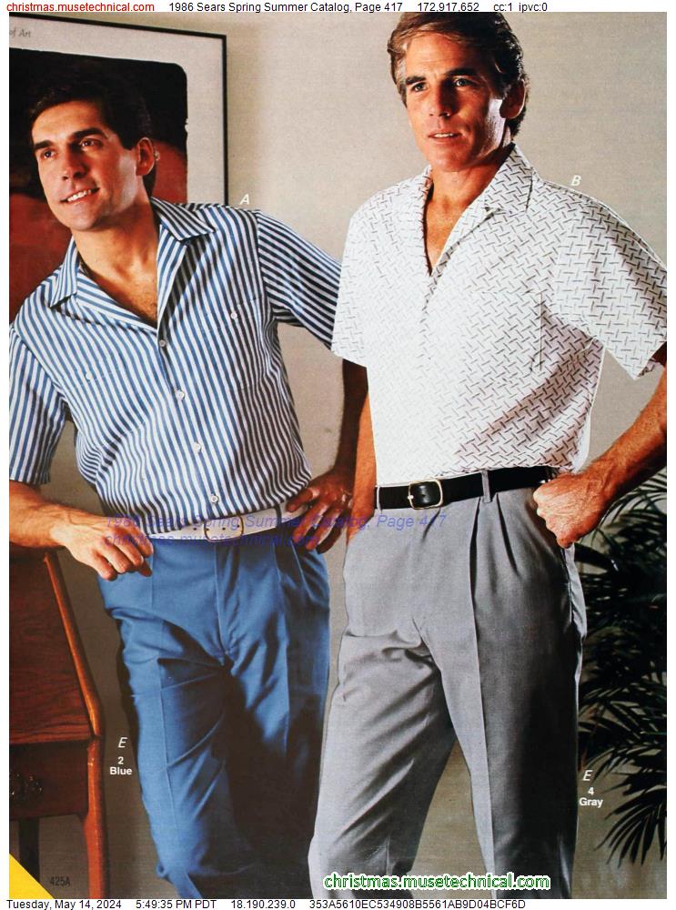 1986 Sears Spring Summer Catalog, Page 417