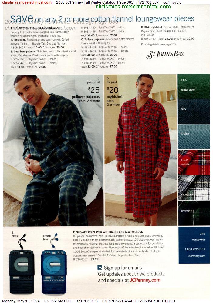 2003 JCPenney Fall Winter Catalog, Page 385
