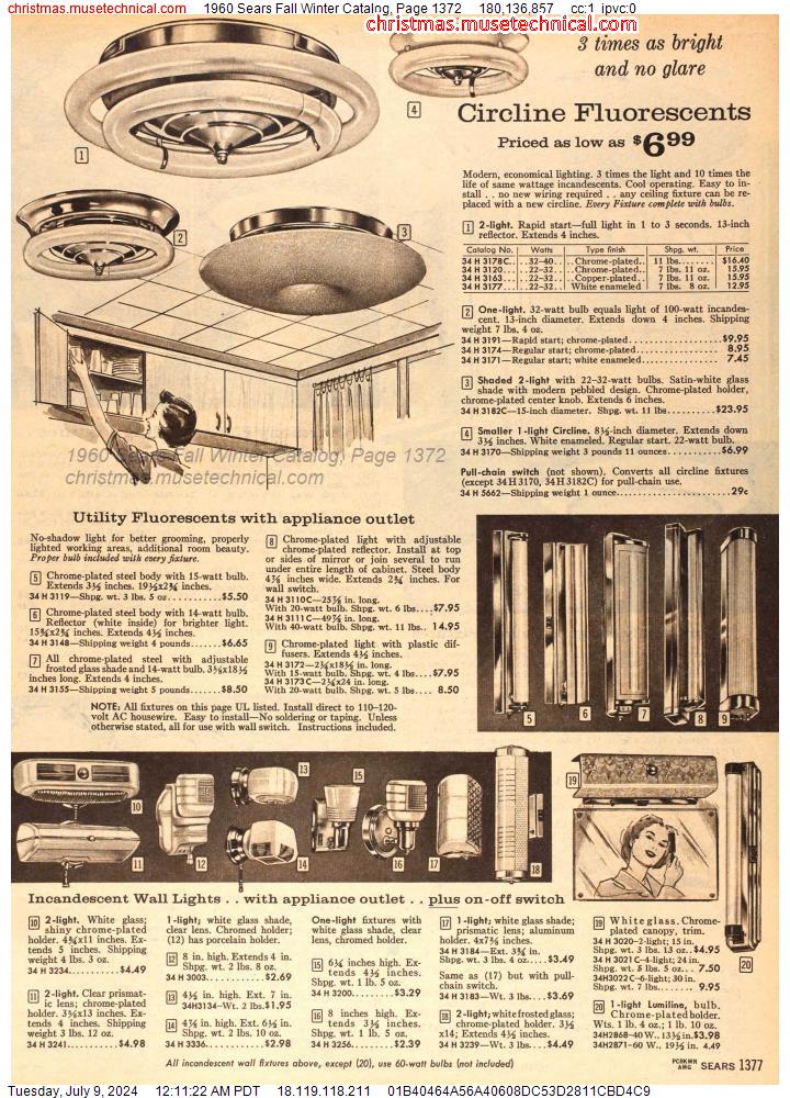 1960 Sears Fall Winter Catalog, Page 1372