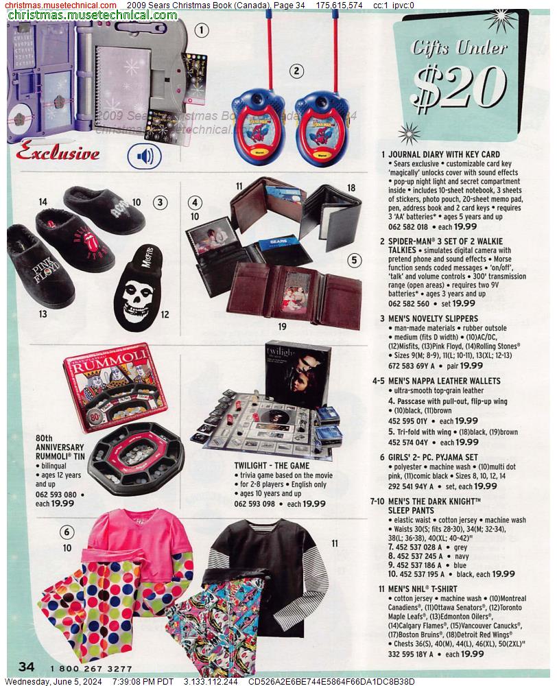 2009 Sears Christmas Book (Canada), Page 34