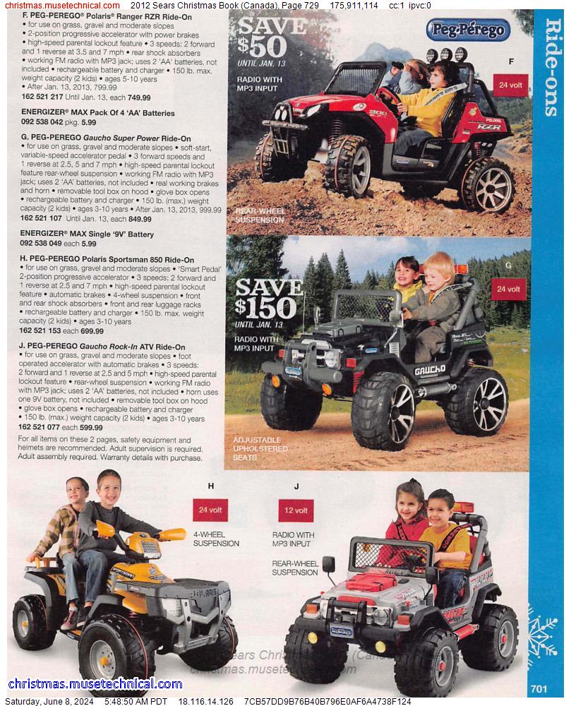 2012 Sears Christmas Book (Canada), Page 729