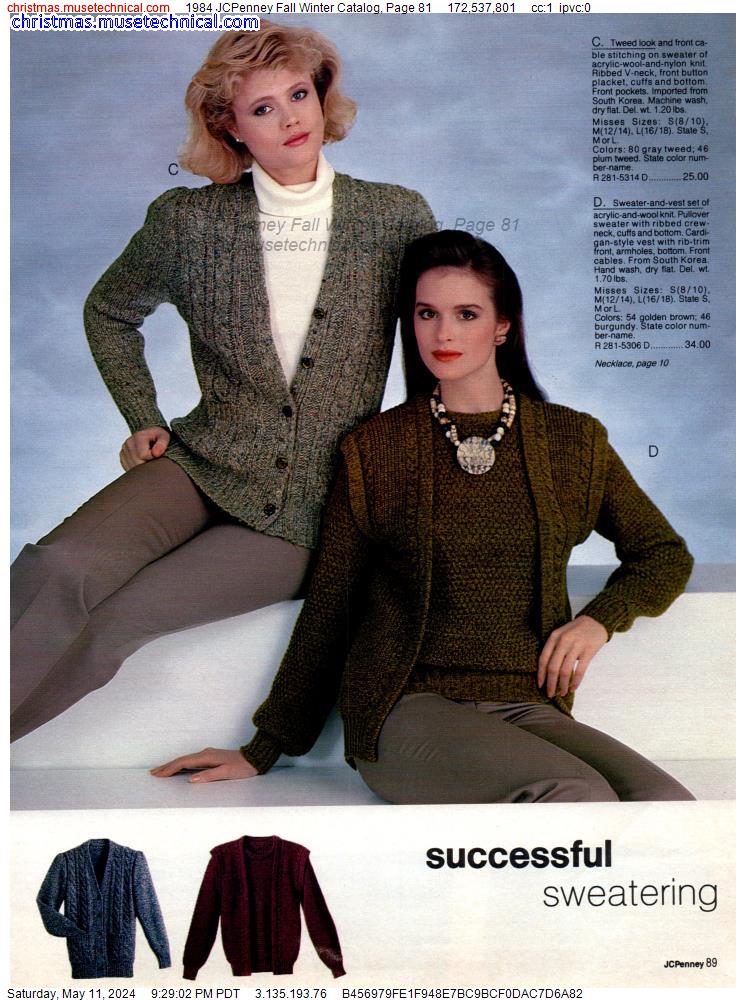 1984 JCPenney Fall Winter Catalog, Page 81