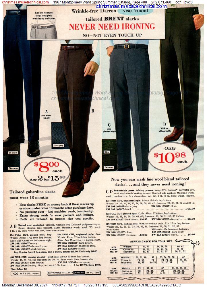 1967 Montgomery Ward Spring Summer Catalog, Page 400