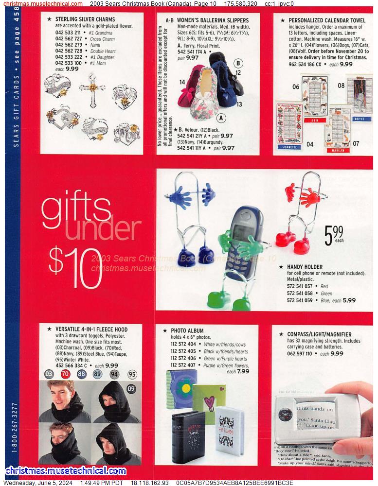 2003 Sears Christmas Book (Canada), Page 10