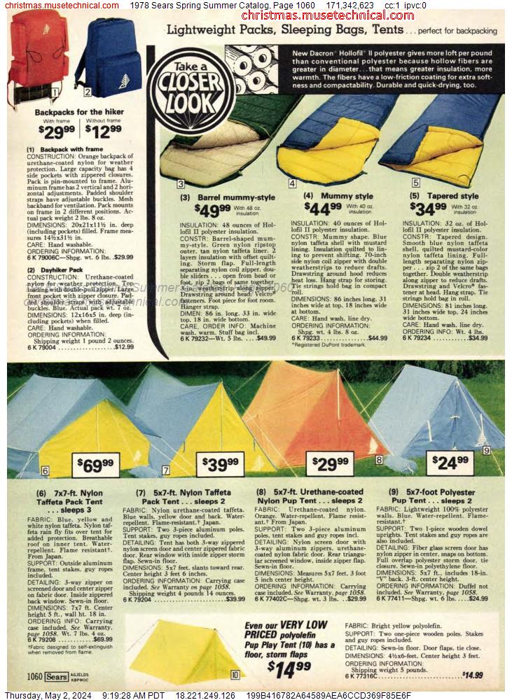1978 Sears Spring Summer Catalog, Page 1060