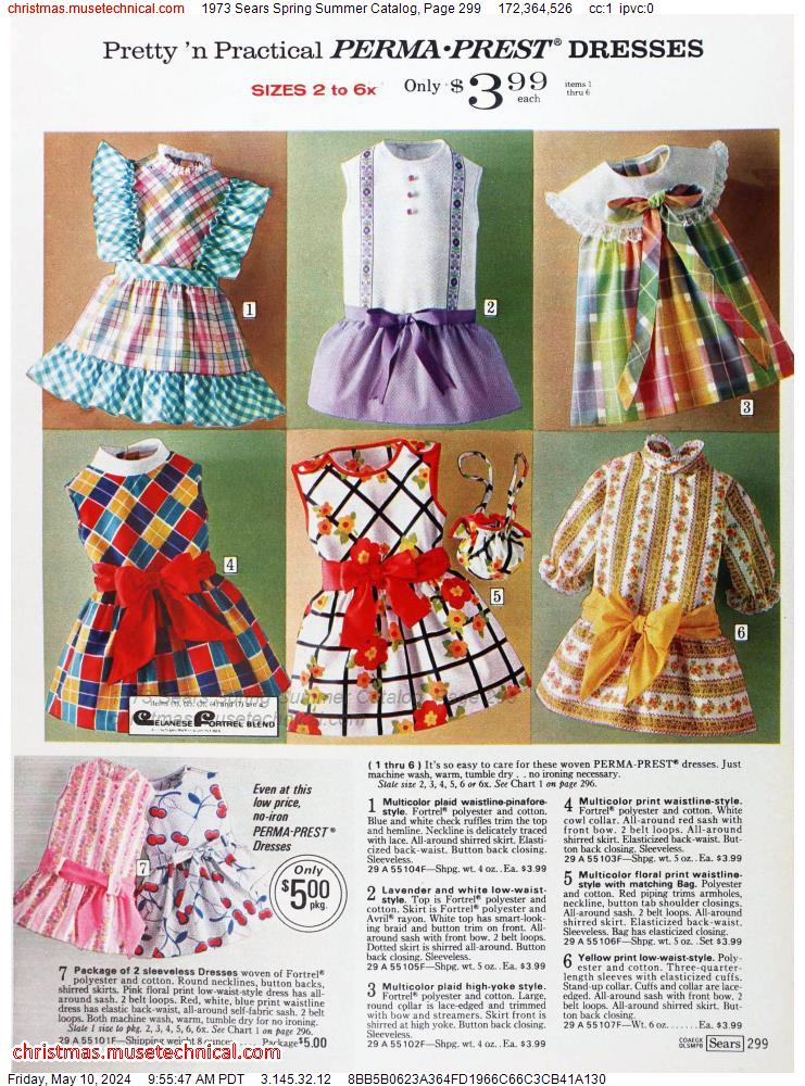 1973 Sears Spring Summer Catalog, Page 299