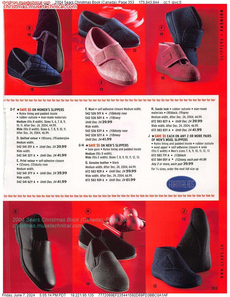 2004 Sears Christmas Book (Canada), Page 353