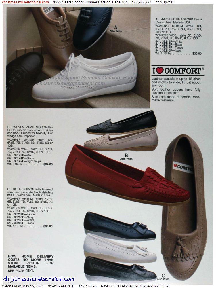 1992 Sears Spring Summer Catalog, Page 164