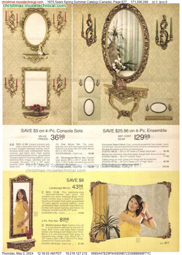 1975 Sears Spring Summer Catalog (Canada), Page 677