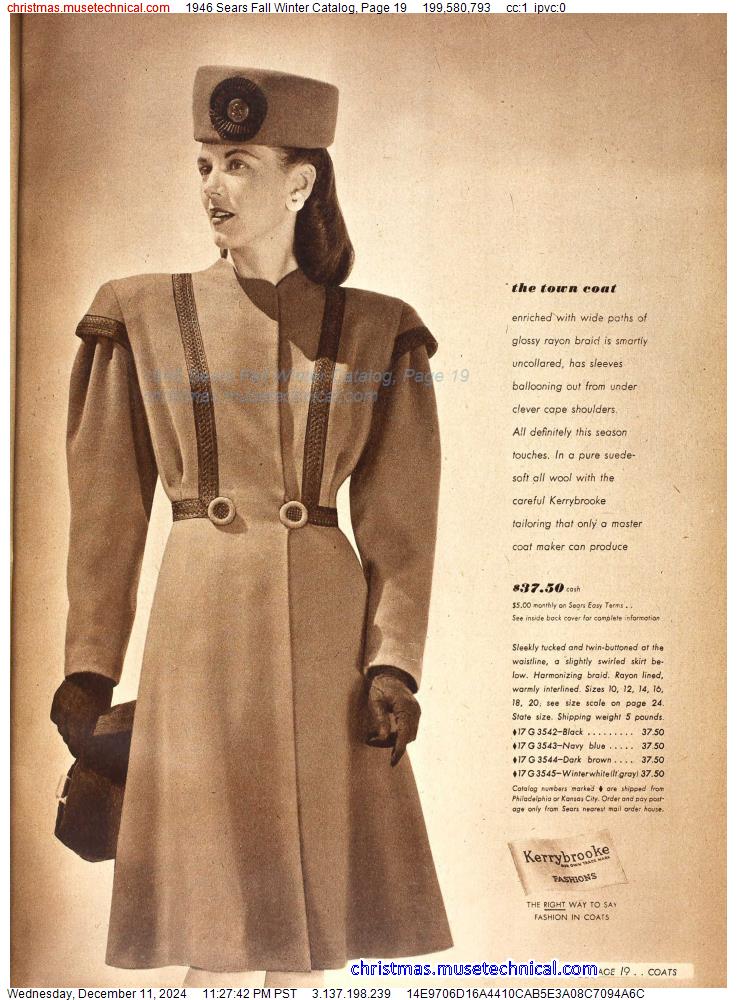 1946 Sears Fall Winter Catalog, Page 19