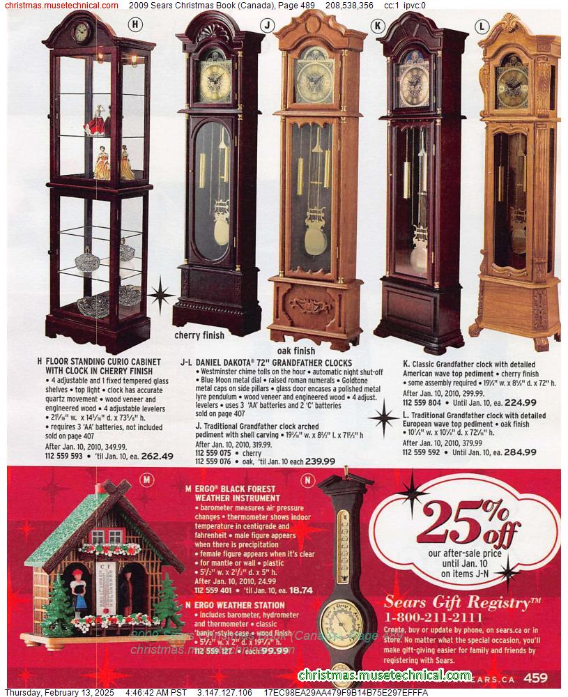 2009 Sears Christmas Book (Canada), Page 489