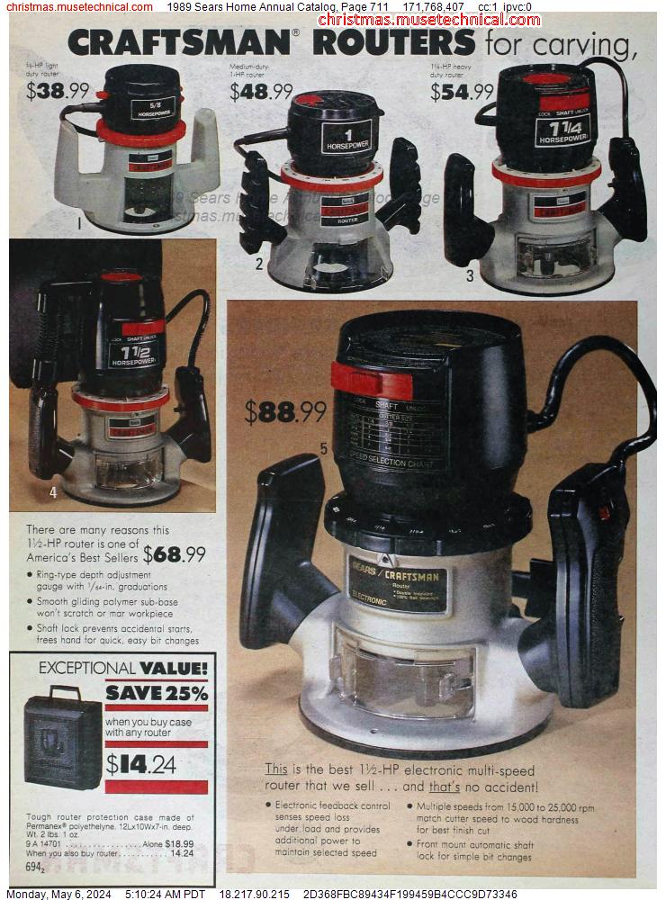1989 Sears Home Annual Catalog, Page 711